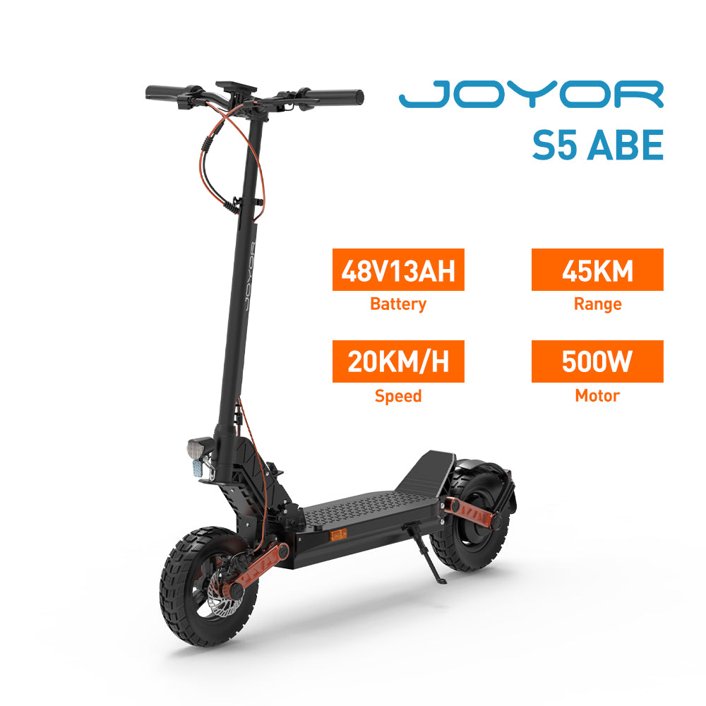 The Joyor S5 ABE electric scooter is used for campus commuting